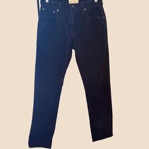 GAP Straight Leg Black Corduroy Jeans - Size 30 - Pre-Loved